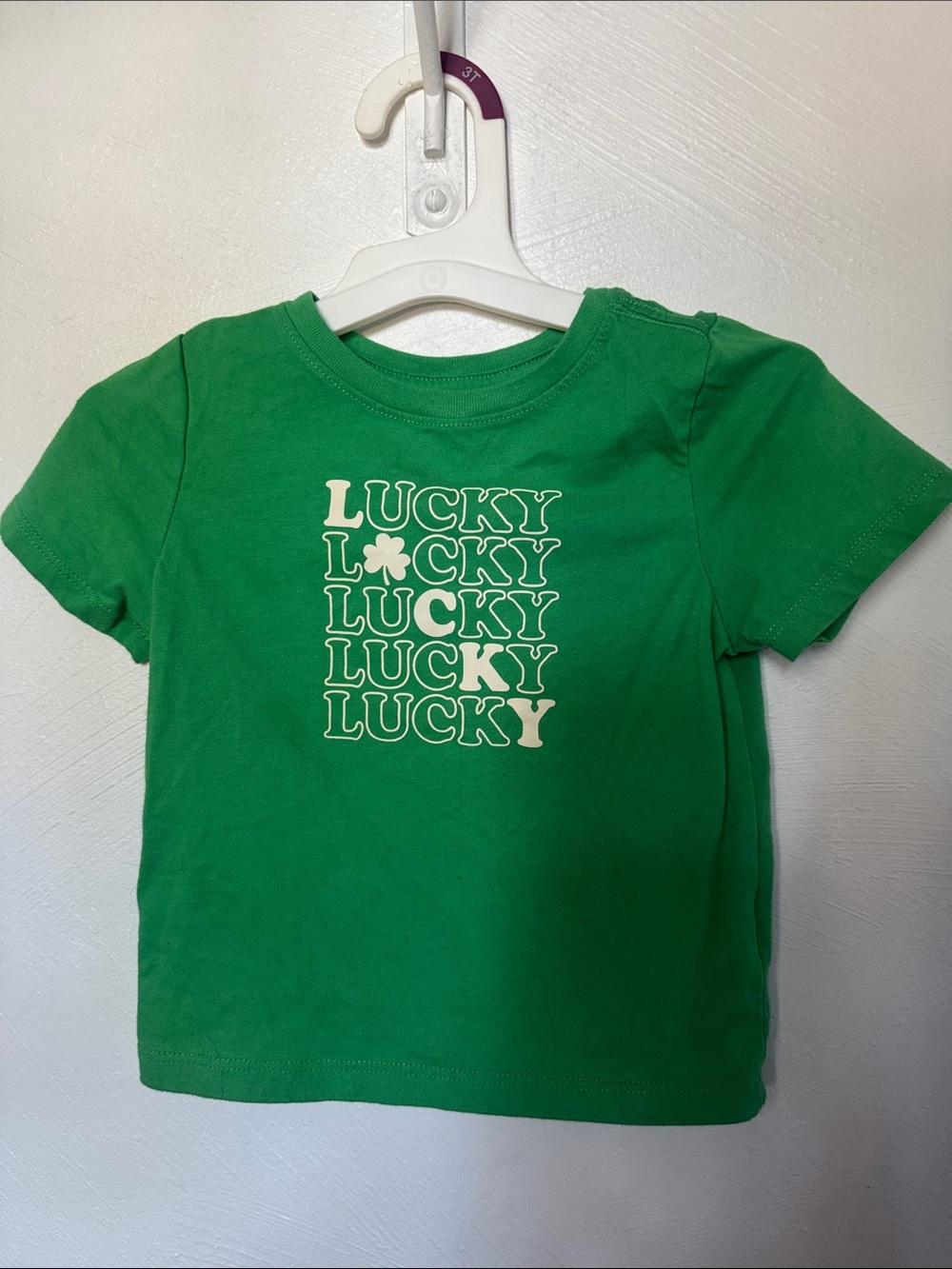 Kids 'Lucky' Graphic Tee - Green